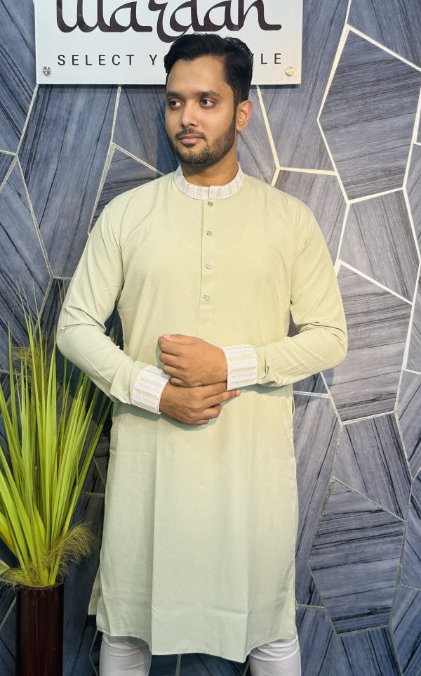 𝗟𝘂𝘅𝘂𝗿𝘆 𝗦𝗼𝗳𝘁 𝗖𝗼𝘁𝘁𝗼𝗻 𝗙𝗮𝗯𝗿𝗶𝗰 𝗖𝘂𝗳𝗳 𝗘𝗹𝗶𝘁𝗲 𝗔𝗺𝗯𝗿𝗼𝗱𝗮𝗿𝘆 𝗣𝗮𝗻𝗷𝗮𝗯𝗶 | 𝗡𝗲𝘄 𝗔𝗿𝗿𝗶𝘃𝗮𝗹 - Image 2